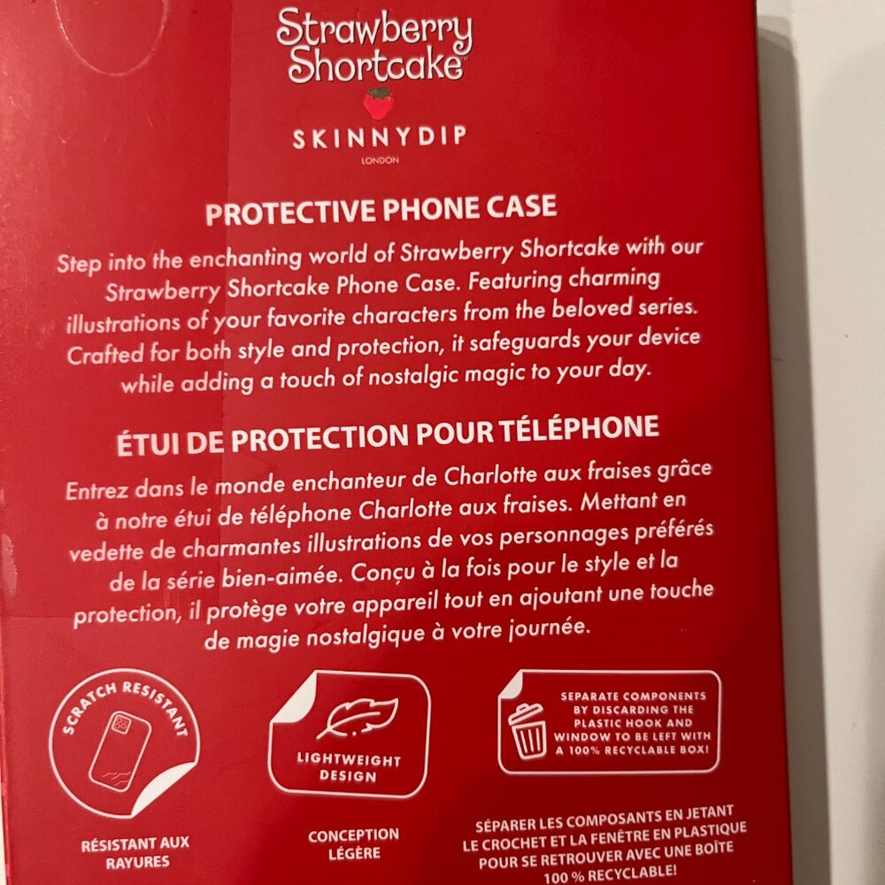 Strawberry Shortcake  iPhone 14 Pro Max (or 13‎ Pro Max) Case Glitter NWT (e/x) - Picture 9 of 9